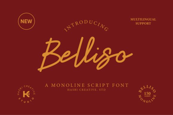 Belliso: The Elegant Script Font for Handmade Brands