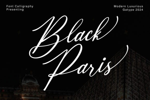 Black Paris: The Script Font That Elevates Your Brand