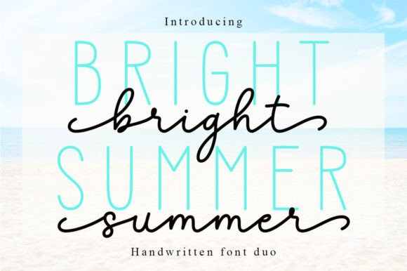 Bright Summer Duo: A Versatile Typeface for Modern Web Design