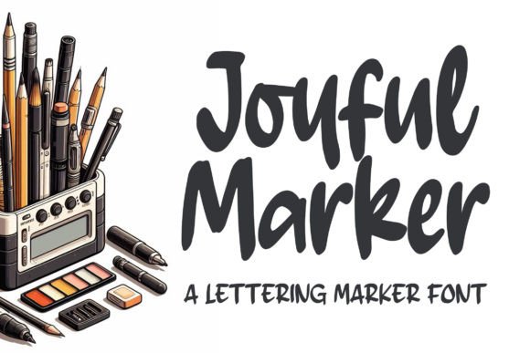 Bring Joyful Marker Font to Your Handmade Products