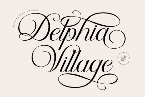 Delphia Village: The Perfect Script Font for Handmade Brands