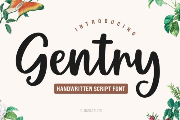 Gentry: A Modern Script Font for Web Design