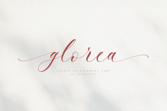 Glorea: A Modern Calligraphy Typeface for Elegant Editorial Design