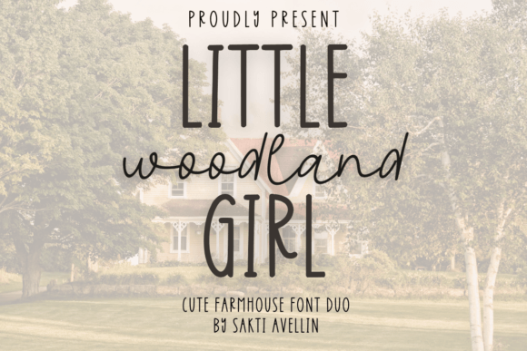 Little Girl Woodland Duo: A Playful Typeface for Web Design