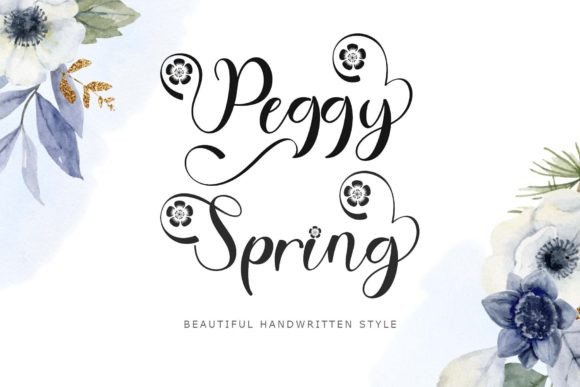 Peggy Spring: A Handwritten Typeface for Modern Web Design