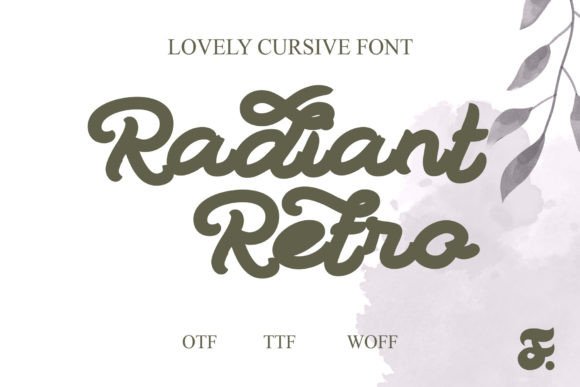 Radiant Retro: A Vintage Script Font for Bold Branding
