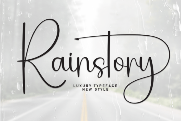 Rainstory: A Handwritten Typeface for Warm Editorial Design