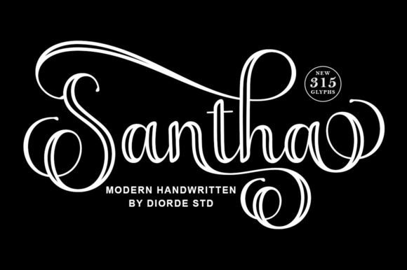 Santha Outline: A Handwritten Font for Modern Web Design
