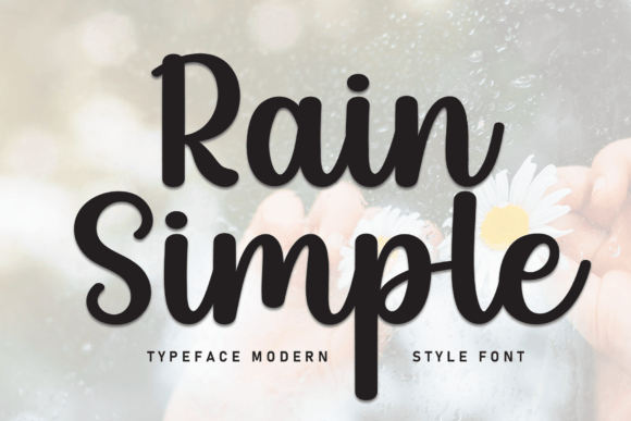 Simple Rain: A Charming Handwritten Font for Crafters