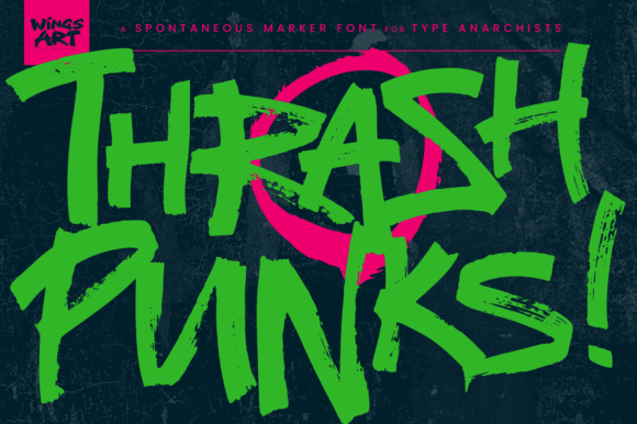 Thrash Punks: A Bold Display Font for Modern Web Design